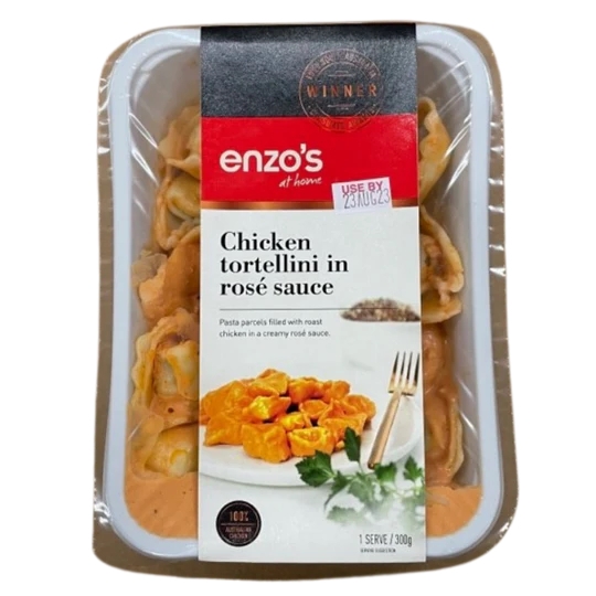 Enzo's At Home Chicken Tortellini In Rose Sauce 300g