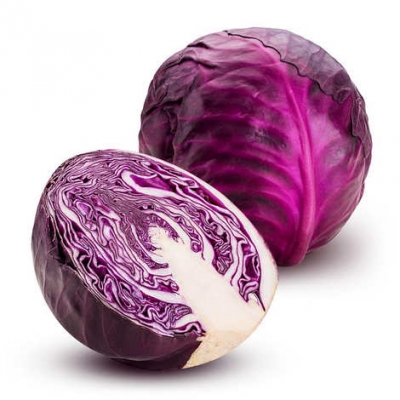 Organic Cabbage Red Half