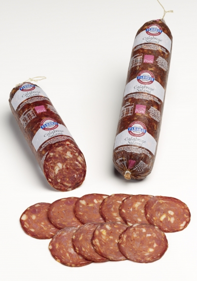 Fabbris Calabrese Salami Hot Sliced 100g