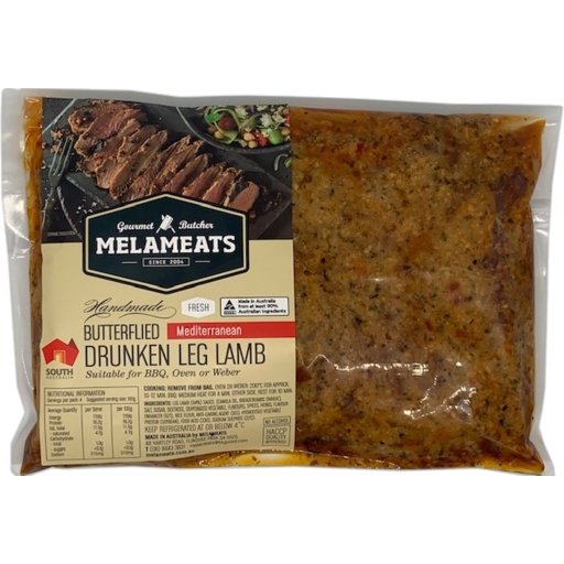 Mela Meats Butterflied Drunken Lamb Leg 500g