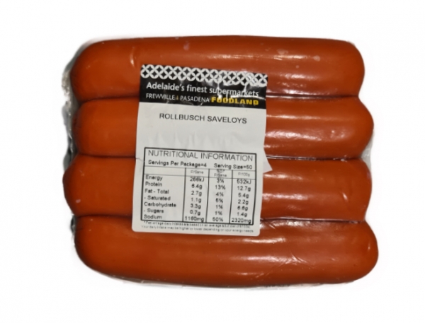 Rollbusch Saveloys 400g