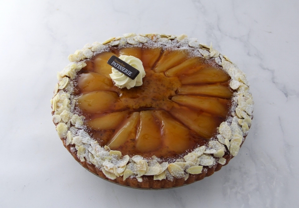 Poached Pear and Almond Frangipane Tart - Large (36 Hrs Required)