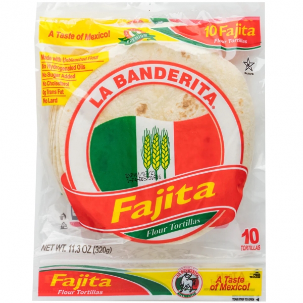 La Banderita Tortillas Fajita 10 Pack 320g