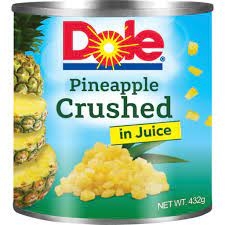 Dole Pineapple Crushed In Juice 432g