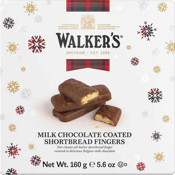 Walkers Milk Chocolate Coated Shortbread 160g