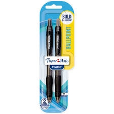 Paper Mate Pen Profile Black 2 Pack