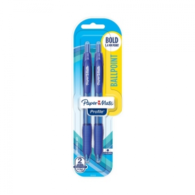 Paper Mate Pen Profile Blue 2 Pack