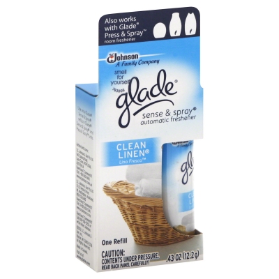 Glade Sense & Spray Refill Clean Linen 12.2g