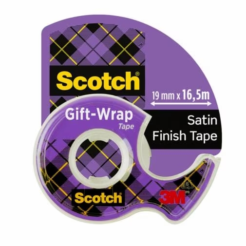 Scotch Tape Dispenser Gift Wrap Satin 16.5m