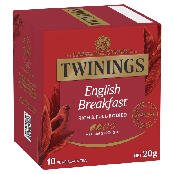 Twinings English Breakfast Teabags 10 Pack 20g