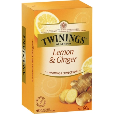 Twinings Lemon Ginger Teabags 40 Pack