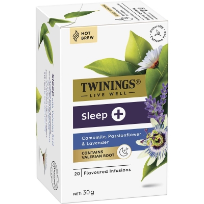 Twining Live Well Sleep + Teabags 20 Pack