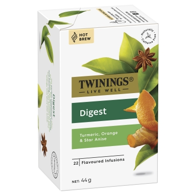 Twinings Live Well Tea Bags Digest 22 Pack