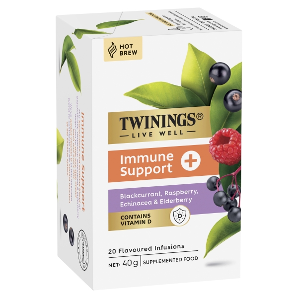 Twinings Tea Bags Live Well Immune Support 20 Pack 40g