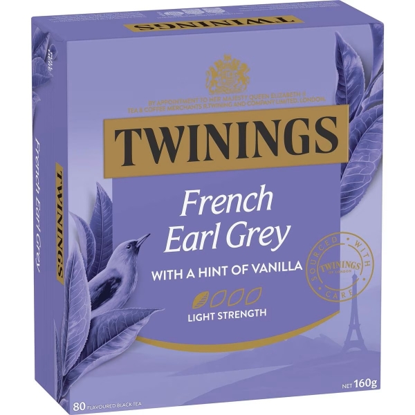 Twinings French Earl Grey Teabags 80 Pack 160g