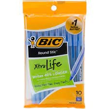 BIC XtraLife Ballpoint Pens Blue 10 Pack