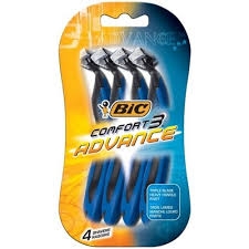 Bic Comfort3 Advance Disposable Razor 4 Pack