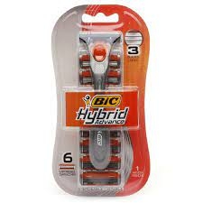 Bic Hybrid Advance Razor & 6 Cartridges