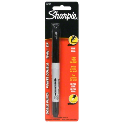 Sharpie Twin Tip Marker Black 