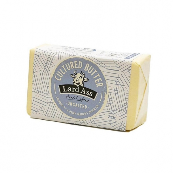 Lard Ass Cultured Butter Unsalted 225g