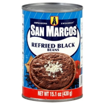 San Marcos Refried Black Beans 430g