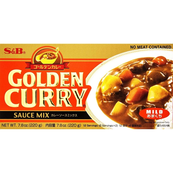 S&B Golden Curry Mild Sauce Mix 220g