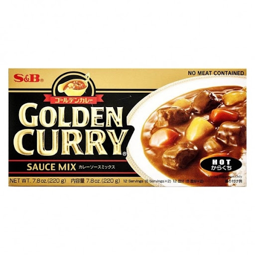 S&B Golden Curry Sauce Mix Hot 220g