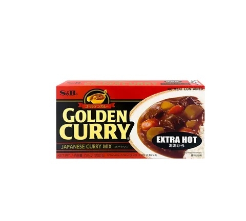 S&B Golden Japanese Curry Mix Extra Hot 220g