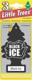 Little Trees Air Freshener Black Ice 3 Pack