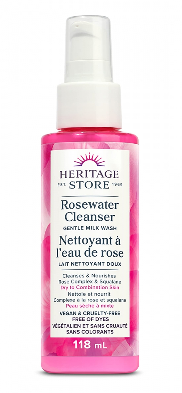 Heritage Store Facial Cleanser Rosewater 118ml