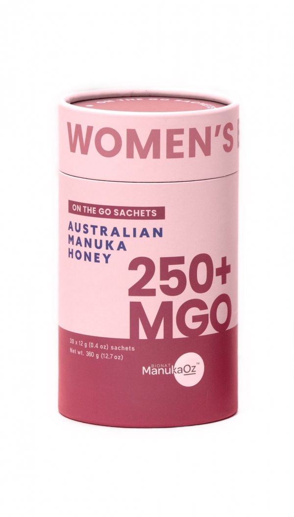 ManukaOz Honey Women's Blend 250+ MGO 30 Sachets 360g