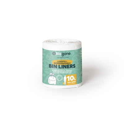 Biogone White Biodegradable Bin Liners 10lt 100 Pack