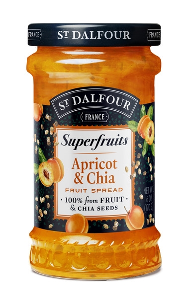 St Dalfour SuperFruits Spread Apricot & Chia 170g