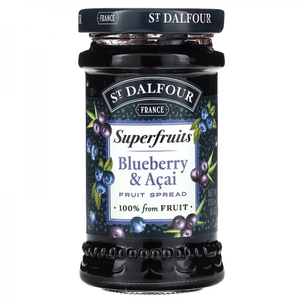 St Dalfour Fruit Spread Superfruits Blueberry & Acai 170g