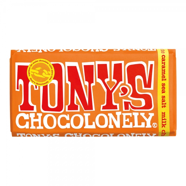 Tony's Chocolonely Milk Chocolate Caramel Sea Salt 180g