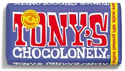 Tony's Chocolonely Milk Chocolate Pretzel Toffee 180g