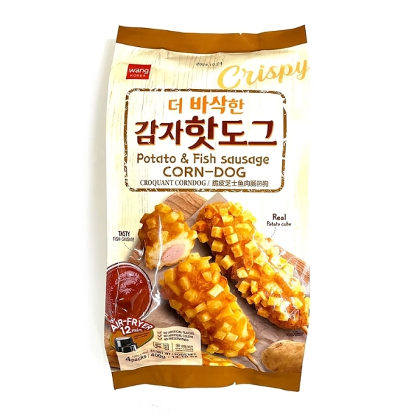 Wang Potato & Fish Corn Dog 400g