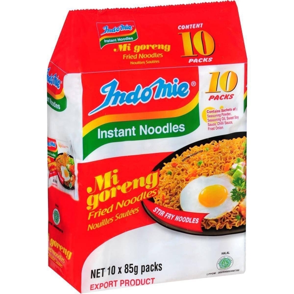 Indomie Mi Goreng Fried Noodles 10 Pack 850g