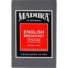 Madura English Breakfast Teabags 20 Pack