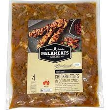 Mela Meats Chicken Marinated Strips Fresh 450g