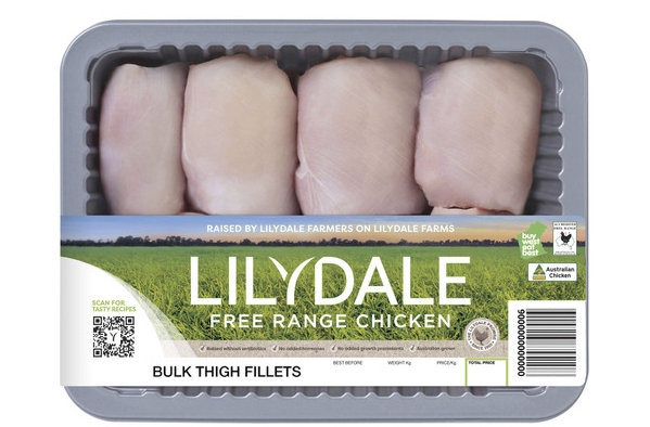 Lilydale Free Range Chicken Thighs 1kg