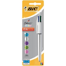 Bic Pen 4 Colours Shine 1 Pack