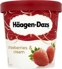 Haagen Dazs Ice Cream Strawberries & Cream 457ml