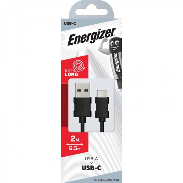 Energizer USB-C Cable Black 2m