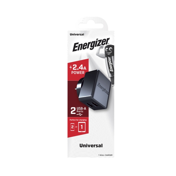 Energizer Universal Wall Charger 2 USB Port