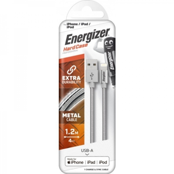 Energizer Iphone Lightning Cable Premium Steel 1.2m