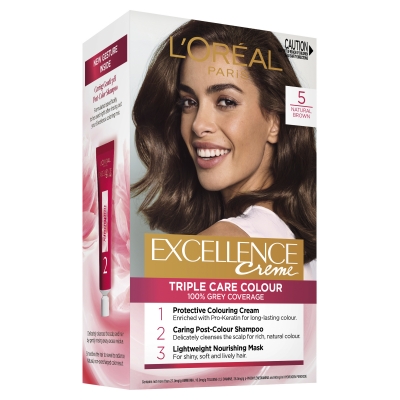 L'Oreal Excellence Creme Permanent Hair Colour Natural Brown #5