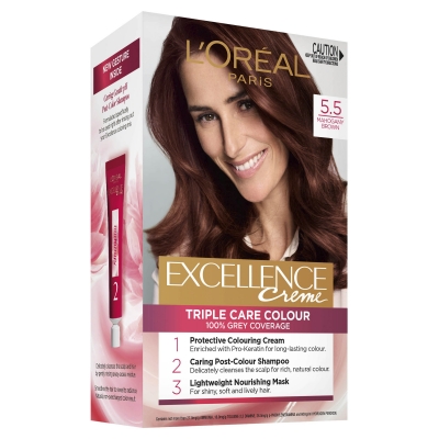 L'Oreal Excellence Creme Permanent Hair Colour Mahogany Brown #5.5