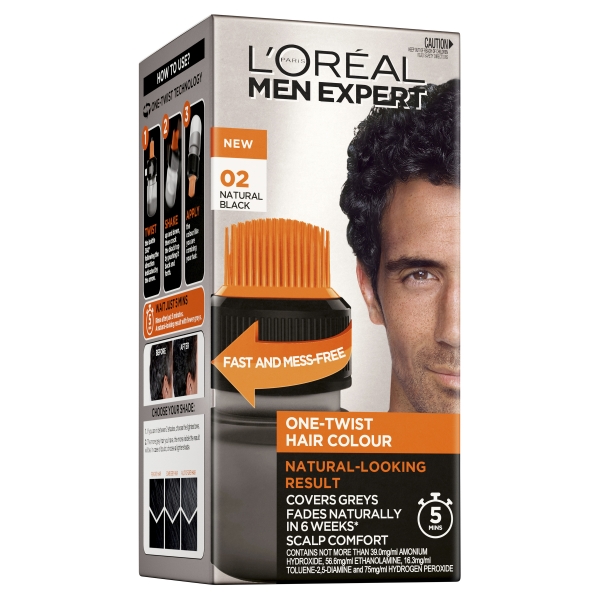 L'Oreal Men Expert One-Twist Hair Colour #02 Natural Black