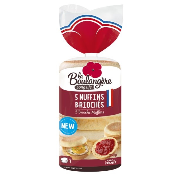 La Boulangere Brioche Muffins 5 Pack 250g